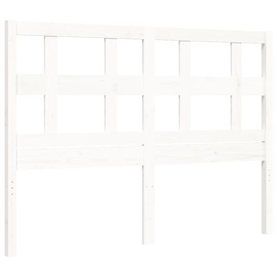 vidaXL Bed Frame without Mattress White 120x200 cm Solid Wood