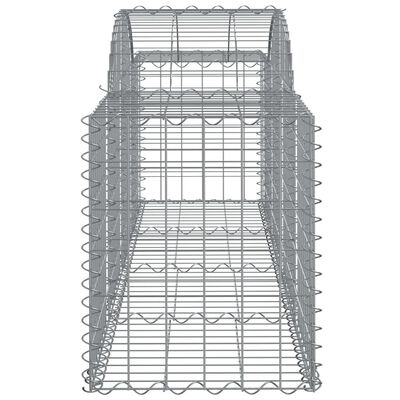 vidaXL Arched Gabion Baskets 20 pcs 200x50x60/80 cm Galvanised Iron