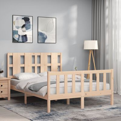 vidaXL Bed Frame without Mattress 120x200 cm Solid Wood Pine