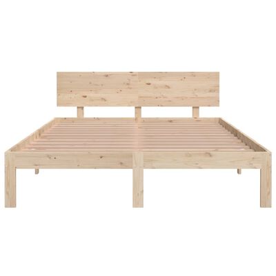 vidaXL Bed Frame without Mattress Solid Wood Pine 140x200 cm