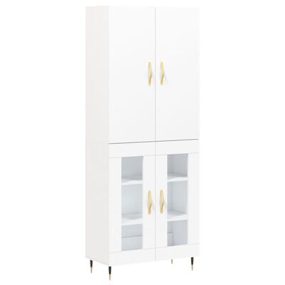 vidaXL Highboard White 69.5x34x180 cm Engineered Wood