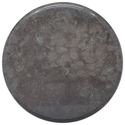 vidaXL Table Top Black Ø40x2.5 cm Marble