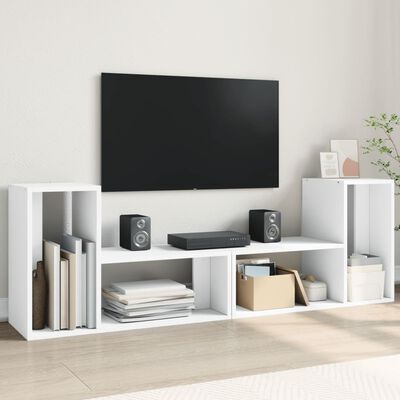 vidaXL TV Cabinets 2 pcs White 75x30x50 cm Engineered Wood