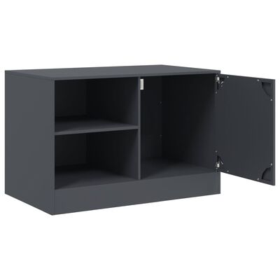 vidaXL TV Cabinets 2 pcs Anthracite 67x39x44 cm Steel