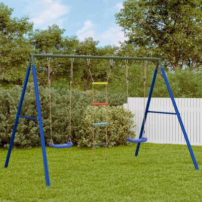 vidaXL Outdoor Swing Set with Swings and Ladder