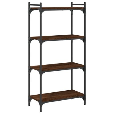 vidaXL Bookcase 4-Tier Brown Oak 60x30x120 cm Engineered Wood