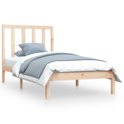 vidaXL Bed Frame without Mattress Solid Wood Pine 90x200 cm