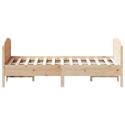 vidaXL Bed Frame without Mattress 160x200 cm Solid Wood Pine