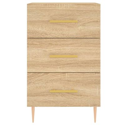 vidaXL Bedside Cabinet Sonoma Oak 40x40x66 cm Engineered Wood