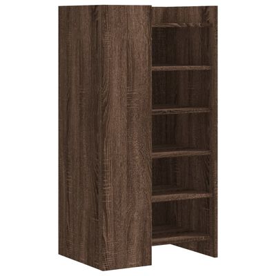 vidaXL Shoe Cabinet Brown Oak 52x37.5x100 cm Engineered Wood