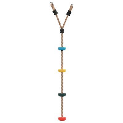 vidaXL Disc Rope Swing for Kids with 4 Treads Multicolour