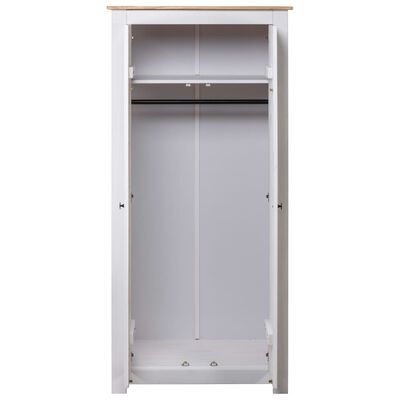 vidaXL Wardrobe White 80x50x171.5 cm Solid Pine Panama Range