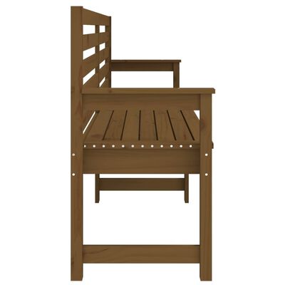 vidaXL Garden Bench Honey Brown 203.5x48x91.5 cm Solid Wood Pine