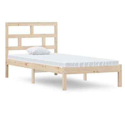 vidaXL Bed Frame without Mattress Single Solid Wood