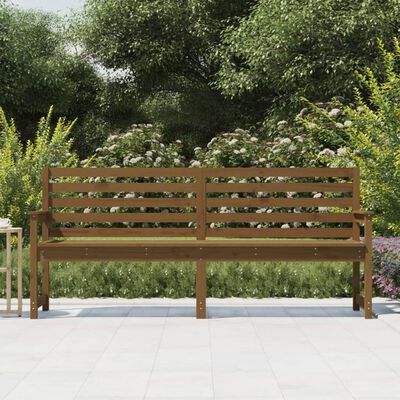 vidaXL Garden Bench Honey Brown 203.5x48x91.5 cm Solid Wood Pine