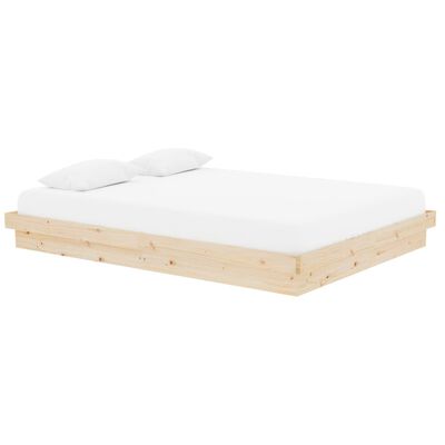 vidaXL Bed Frame without Mattress Solid Wood King Size