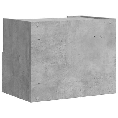 vidaXL Wall-mounted Bedside Cabinets 2 pcs Concrete Grey 45x30x35 cm