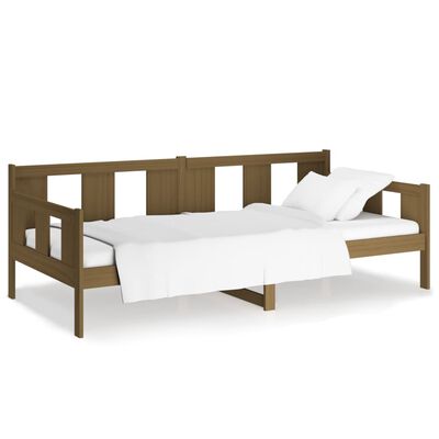 vidaXL Day Bed without Mattress Honey Brown Solid Wood Pine 80x200 cm