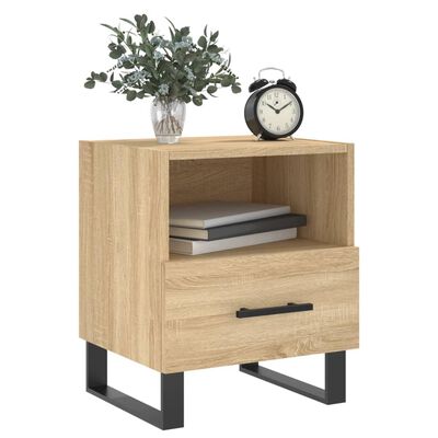 vidaXL Bedside Cabinets 2 pcs Sonoma Oak 40x35x47.5 cm Engineered Wood