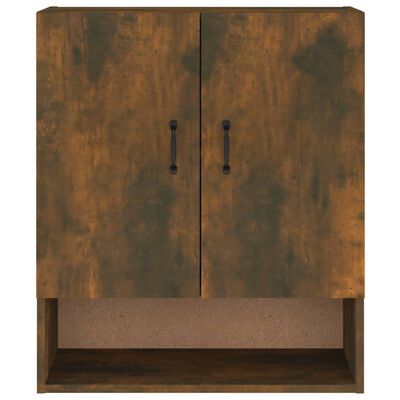 vidaXL Wall Cabinet Smoked Oak 60x31x70 cm Engineered Wood