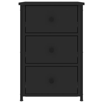 vidaXL Bedside Cabinets 2 pcs Black 40x36x60 cm Engineered Wood