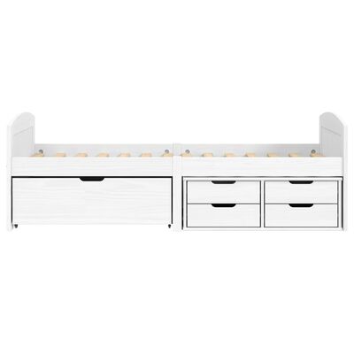 vidaXL Day Bed with 5 Drawers without Mattress "IRUN" White 90x200 cm