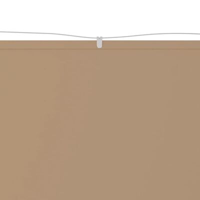 vidaXL Vertical Awning Taupe 180x600 cm Oxford Fabric