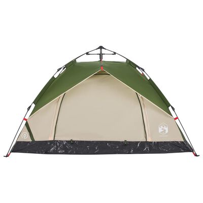 vidaXL Camping Tent Dome 2-Person Green Quick Release