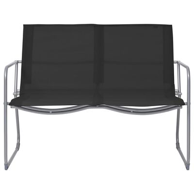 vidaXL 4 Piece Garden Lounge Set Fabric & Steel Black