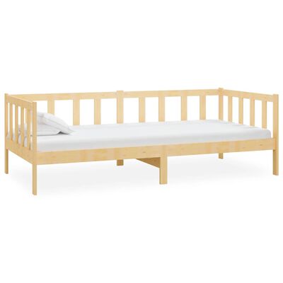 vidaXL Day Bed without Mattress Solid Wood Pine 90x200 cm