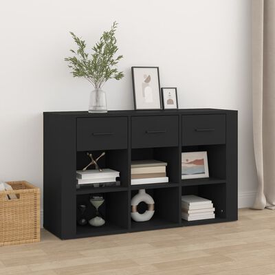 vidaXL Sideboard Black 100x30x59.5 cm Engineered Wood