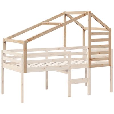 vidaXL Kids' Bed Roof 188x82x113 cm Solid Wood Pine