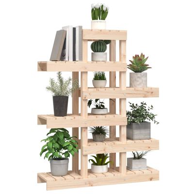 vidaXL Plant Stand 85x25x109.5 cm Solid Wood Pine