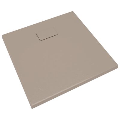 vidaXL Shower Base Tray SMC Brown 90x90 cm