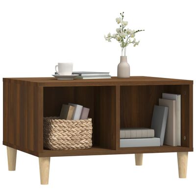 vidaXL Coffee Table Brown Oak 60x50x36.5 cm Engineered Wood