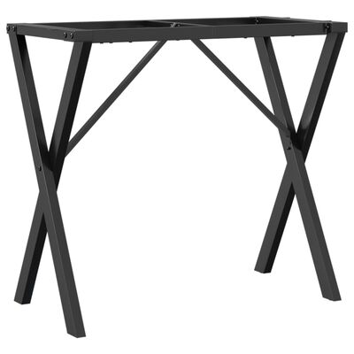 vidaXL Dining Table Legs X-Frame 80x40x73 cm Cast Iron