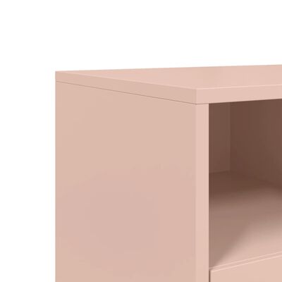 vidaXL TV Cabinet Pink 100.5x39x43.5 cm Steel