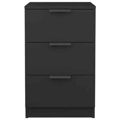 vidaXL Bedside Cabinets 2 pcs Black 40x36x65 cm