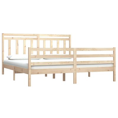 vidaXL Bed Frame without Mattress 180x200 cm Super King Solid Wood