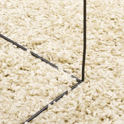 vidaXL Shaggy Rug PAMPLONA High Pile Modern Gold 120x170 cm