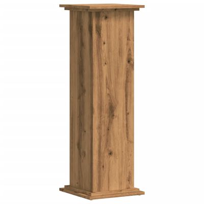 vidaXL Plant Stand Artisian Oak 33x33x100 cm Engineered Wood