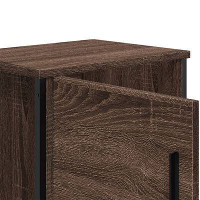 vidaXL Bedside Cabinets 2 pcs Brown Oak 40x30x40 cm Engineered Wood