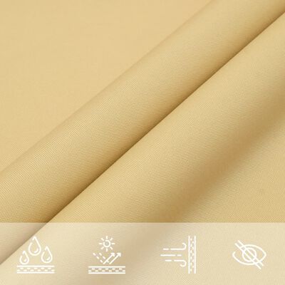 vidaXL Sun Shade Sail Sand 8x5 m 100% Polyester Oxford