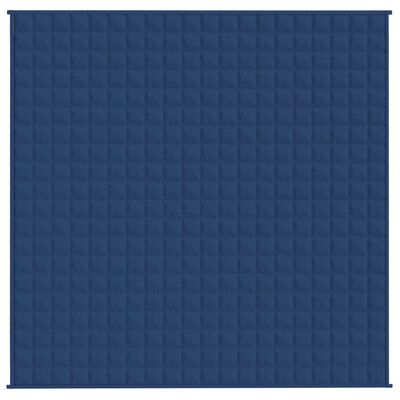 vidaXL Weighted Blanket Blue 200x200 cm 13 kg Fabric