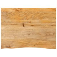 vidaXL Table Top Live Edge 80x60x3.8 cm Solid Wood Mango