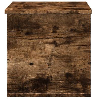 vidaXL Storage Box Smoked Oak 60x35x35 cm Engineered Wood