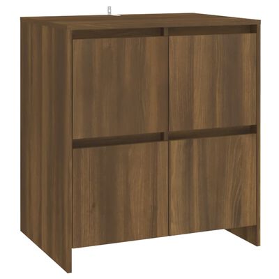 vidaXL Sideboards 2 pcs Brown Oak 70x41x75 cm Engineered Wood