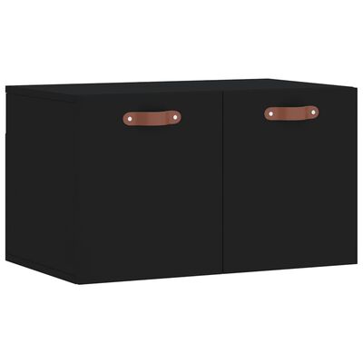 vidaXL Wall Cabinet Black 60x36.5x35 cm Engineered Wood