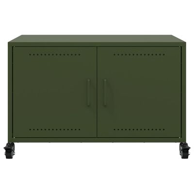 vidaXL TV Cabinet Olive Green 68x39x43.5 cm Steel