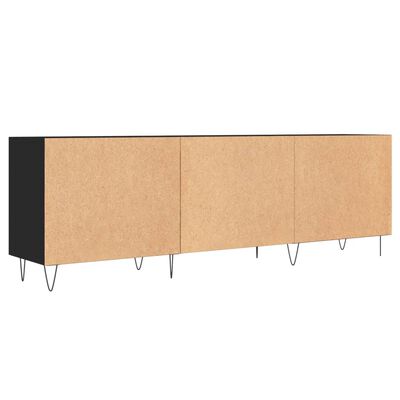 vidaXL TV Cabinet Black 150x30x50 cm Engineered Wood